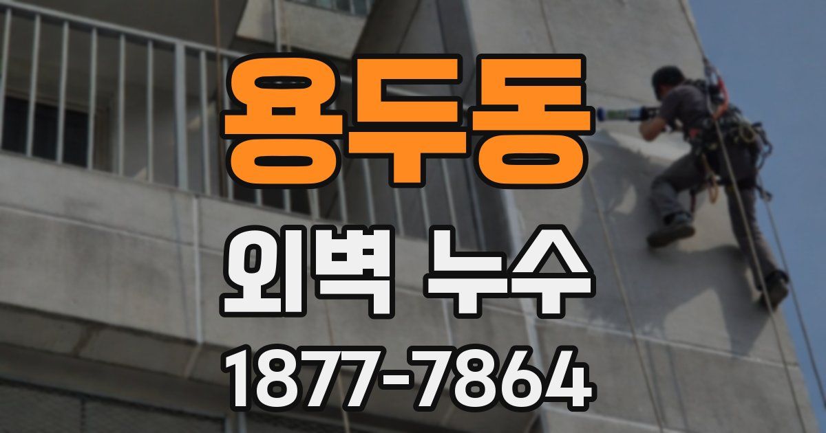 용두동 외벽 누수