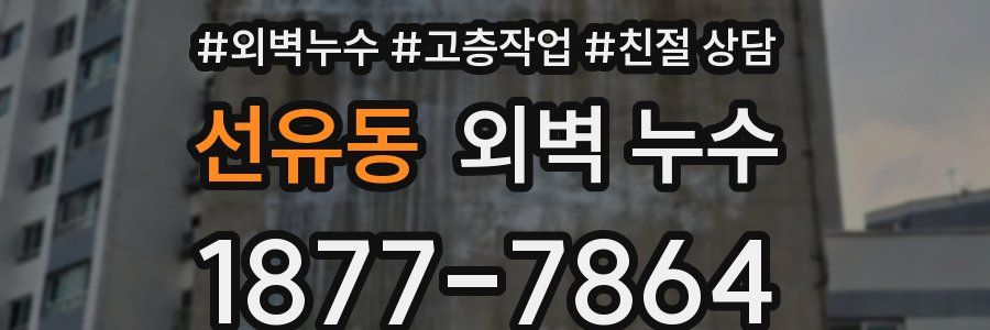 선유동 외벽 누수
