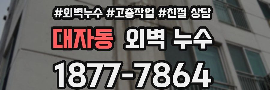 대자동 외벽 누수
