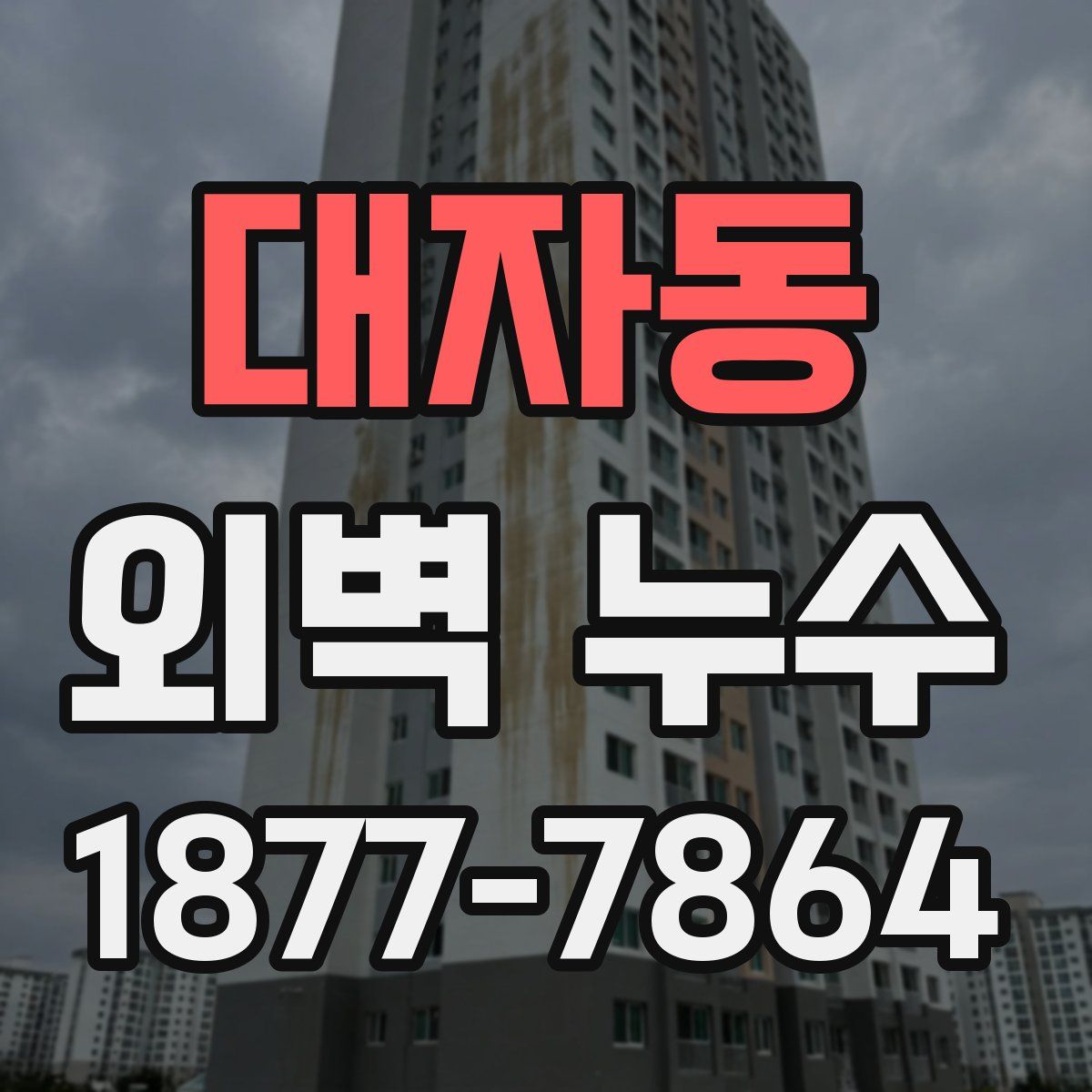대자동 외벽 누수