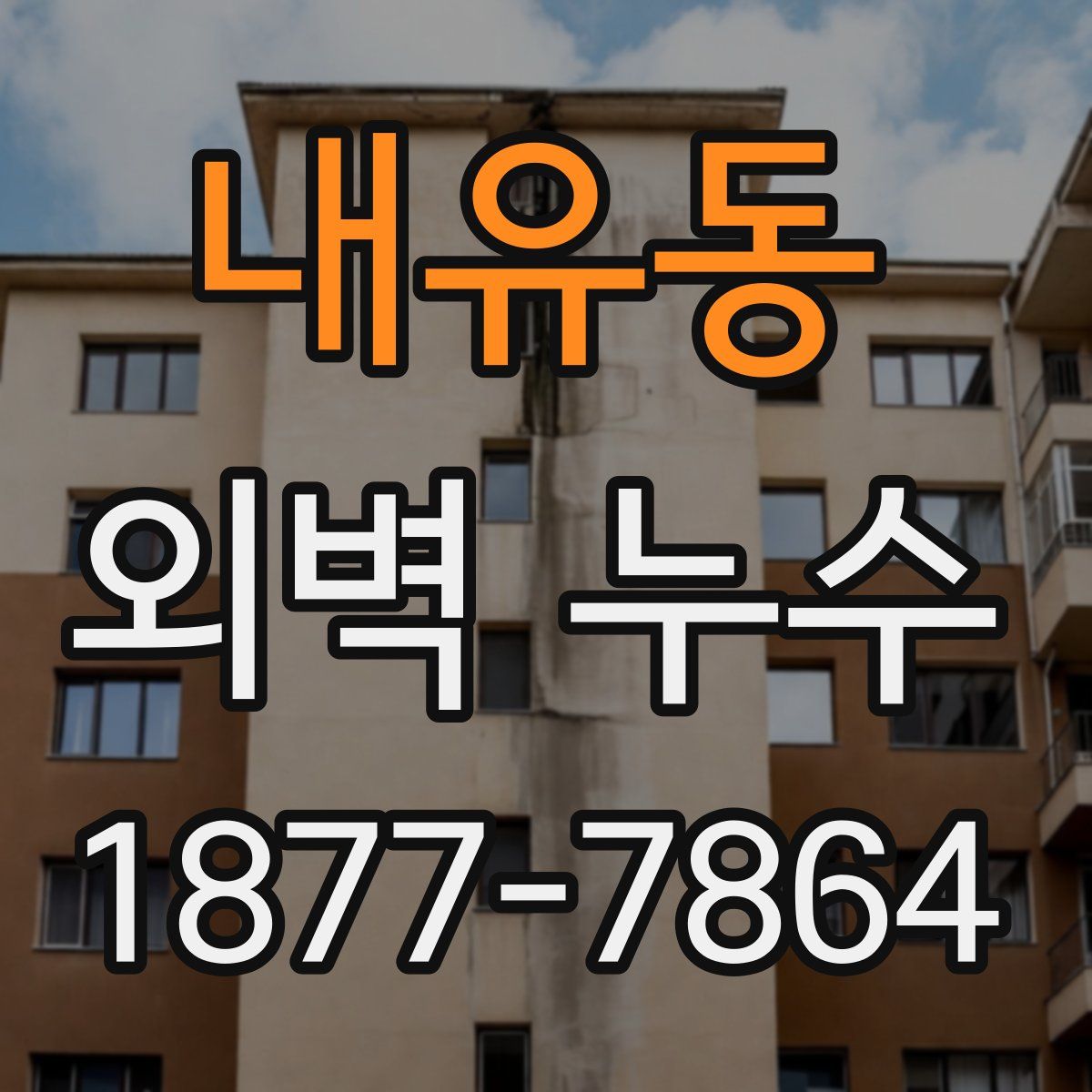 내유동 외벽 누수