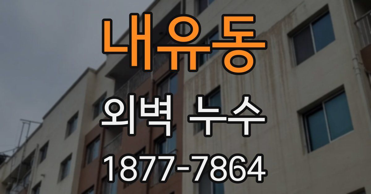 내유동 외벽 누수