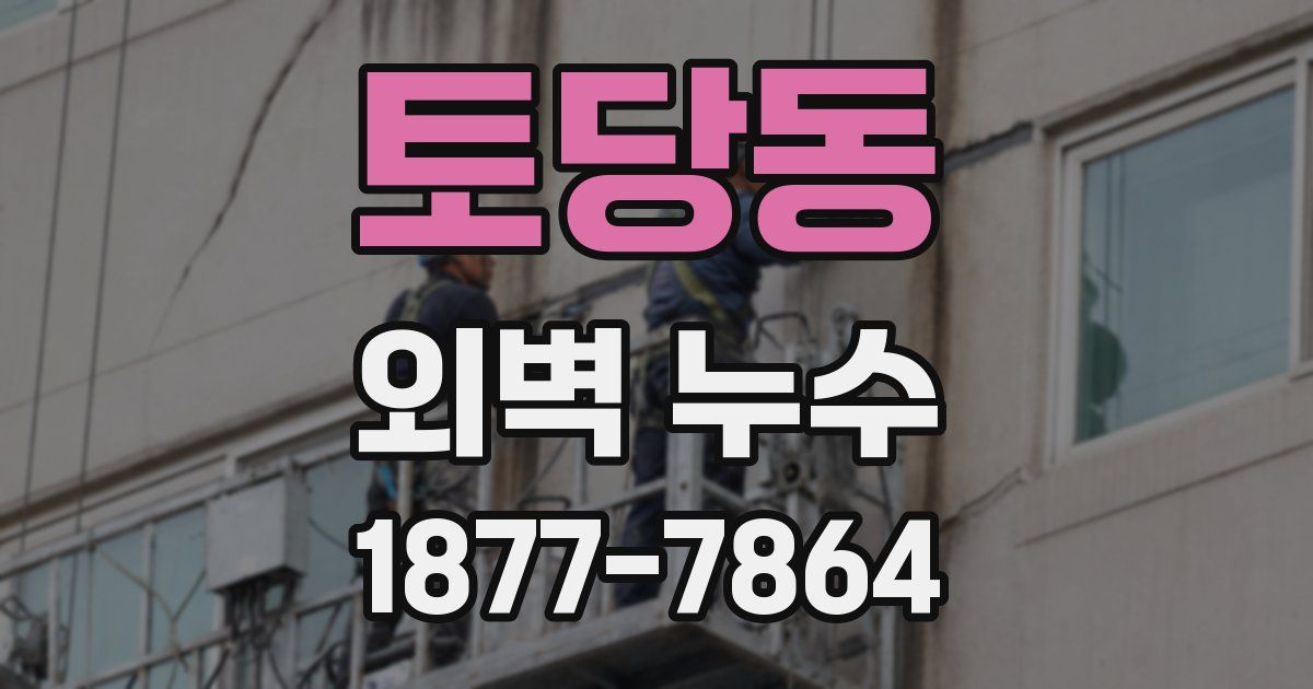 토당동 외벽 누수