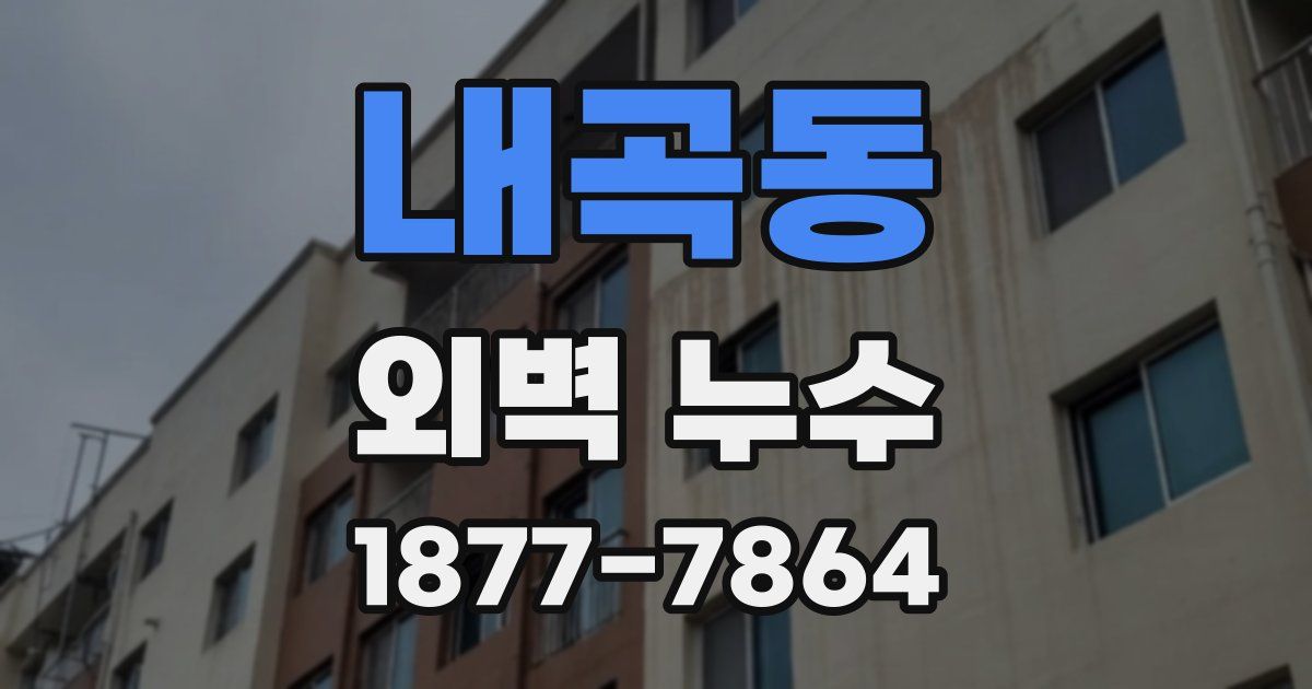 내곡동 외벽 누수