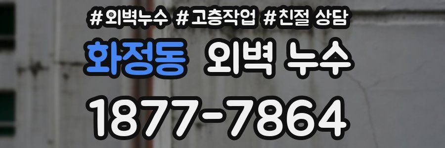 화정동 외벽 누수