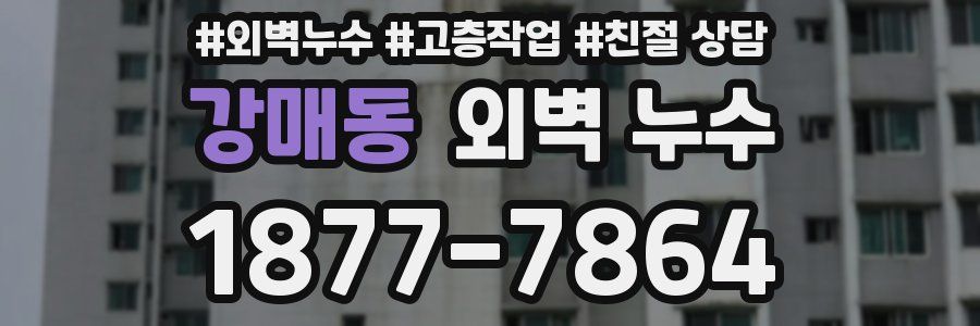 강매동 외벽 누수