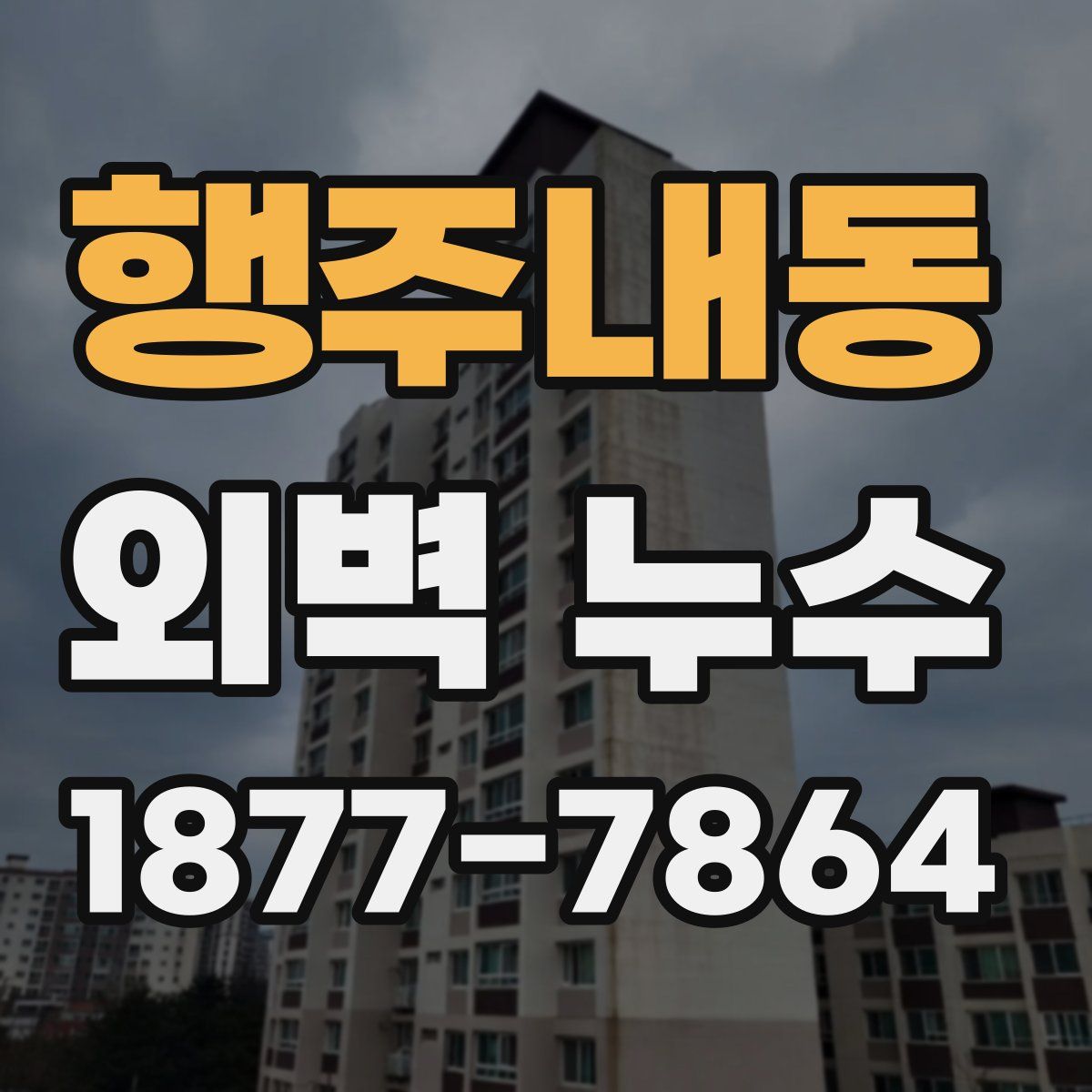 행주내동 외벽 누수