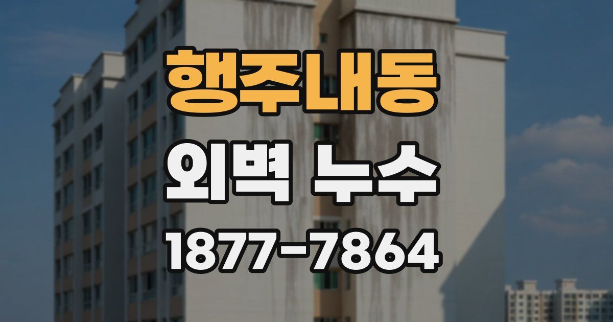 행주내동 외벽 누수