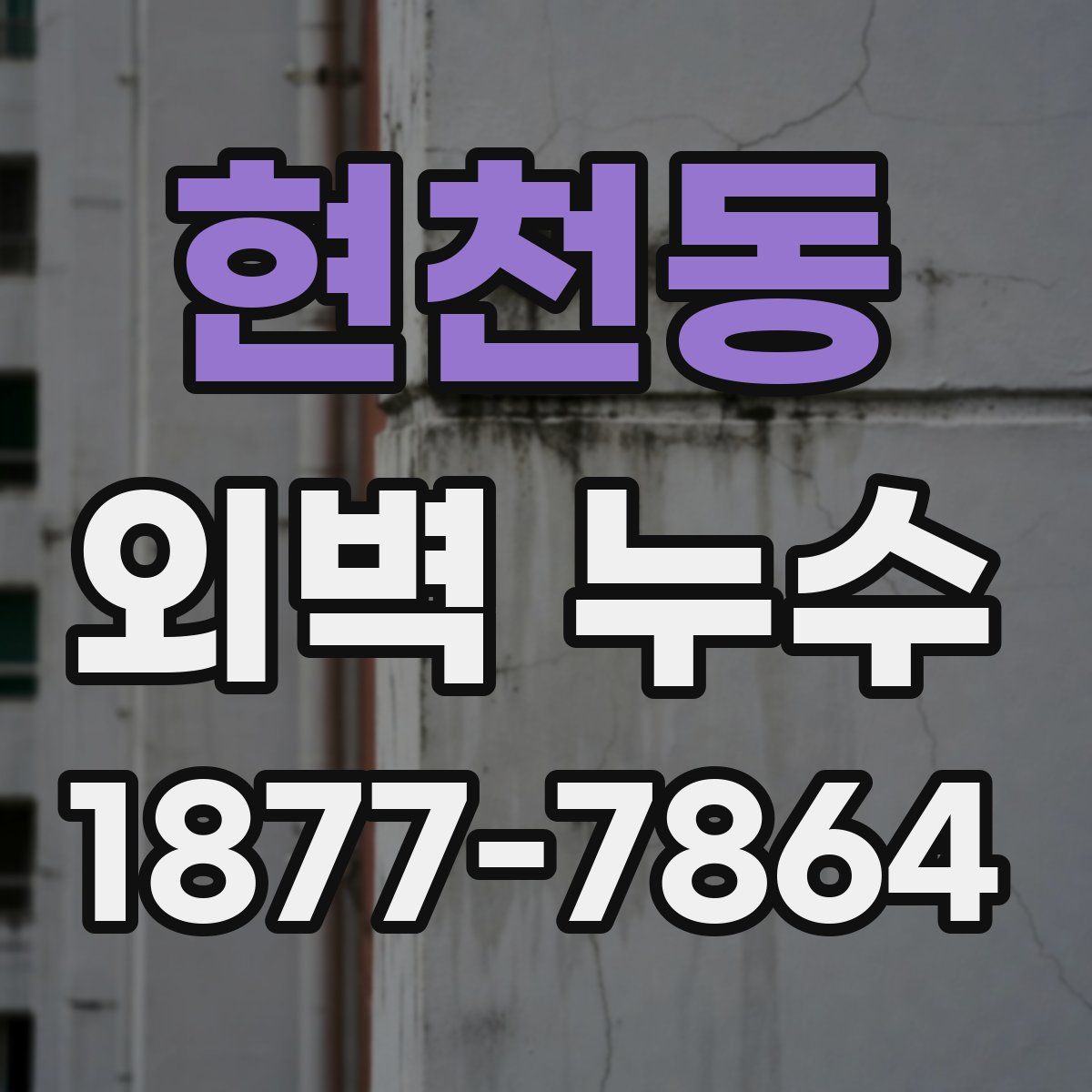 현천동 외벽 누수
