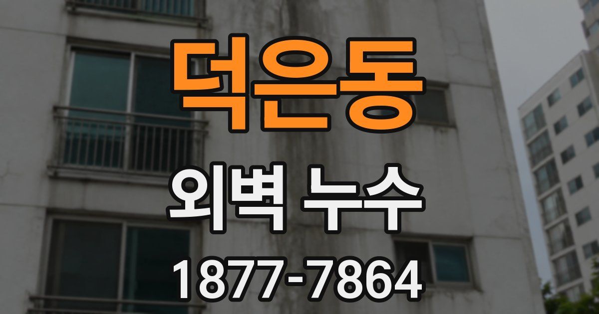 덕은동 외벽 누수