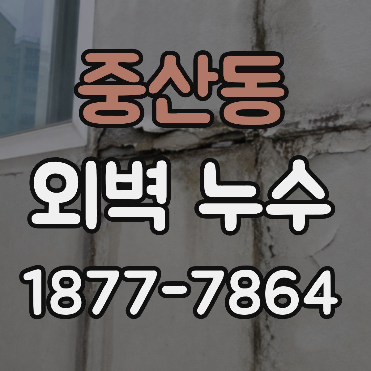 중산동 외벽 누수