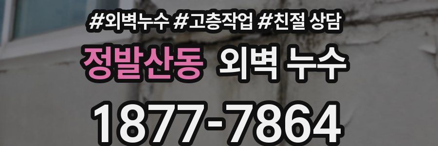 정발산동 외벽 누수