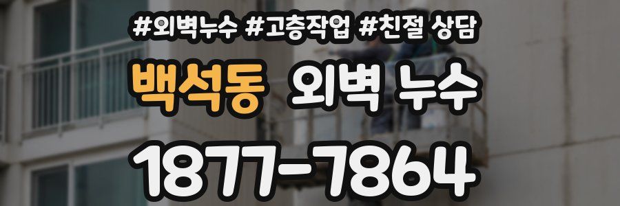 백석동 외벽 누수