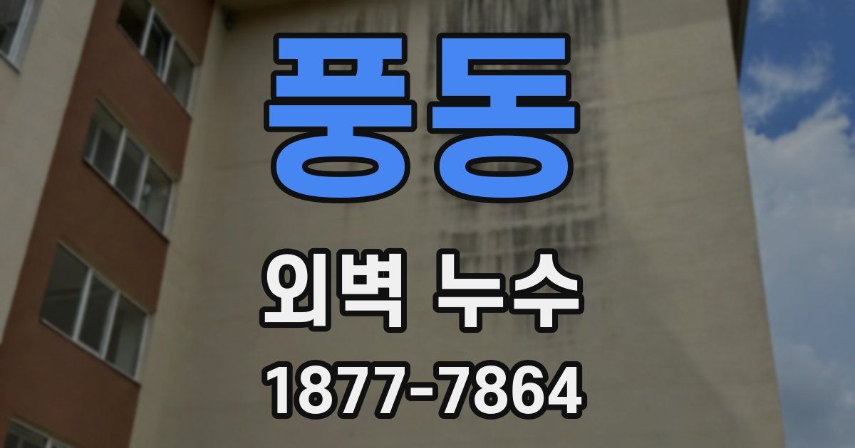 풍동 외벽 누수