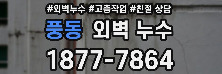 풍동 외벽 누수