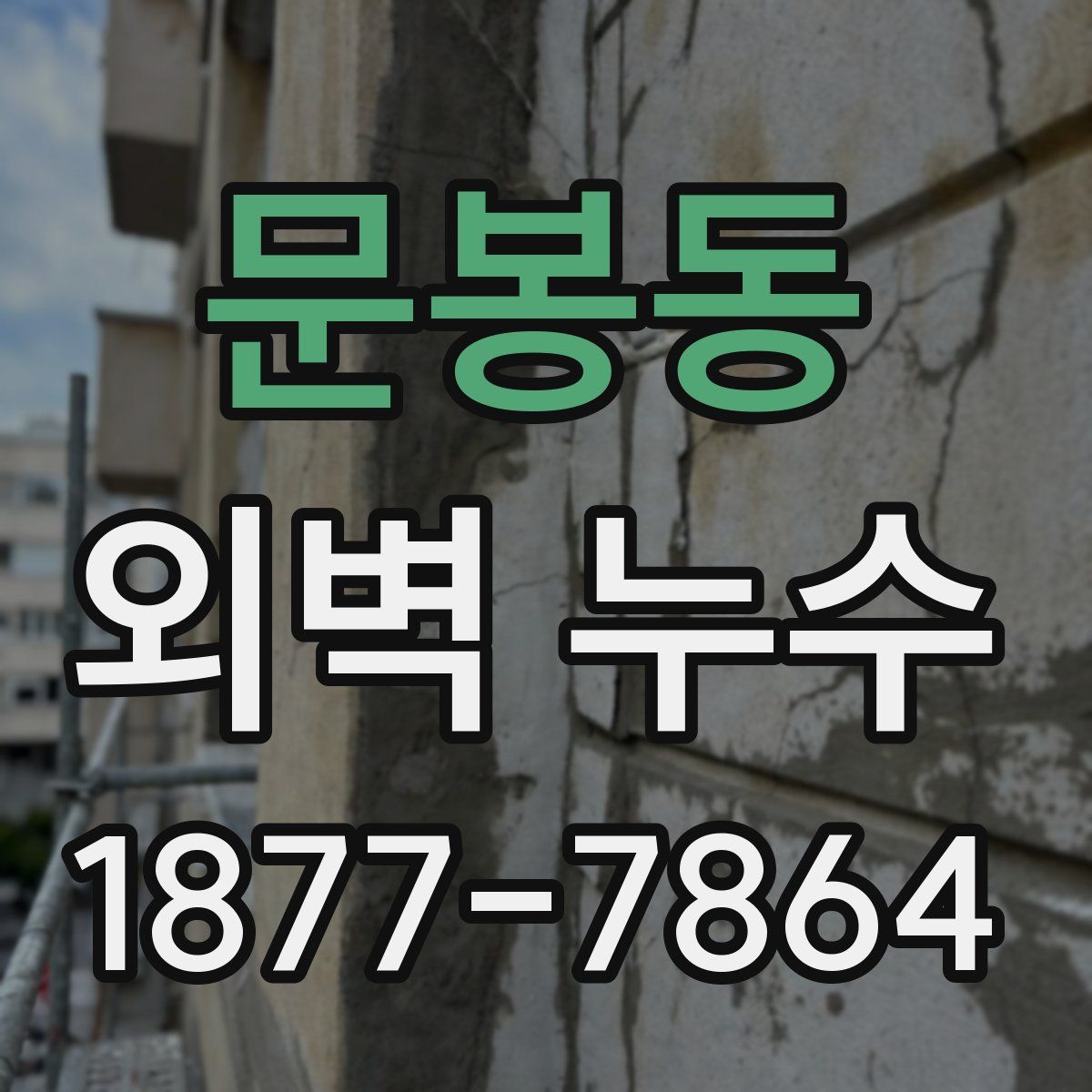 문봉동 외벽 누수