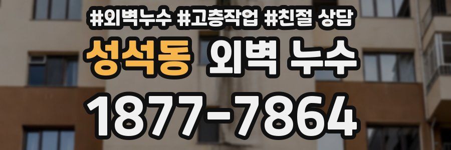 성석동 외벽 누수