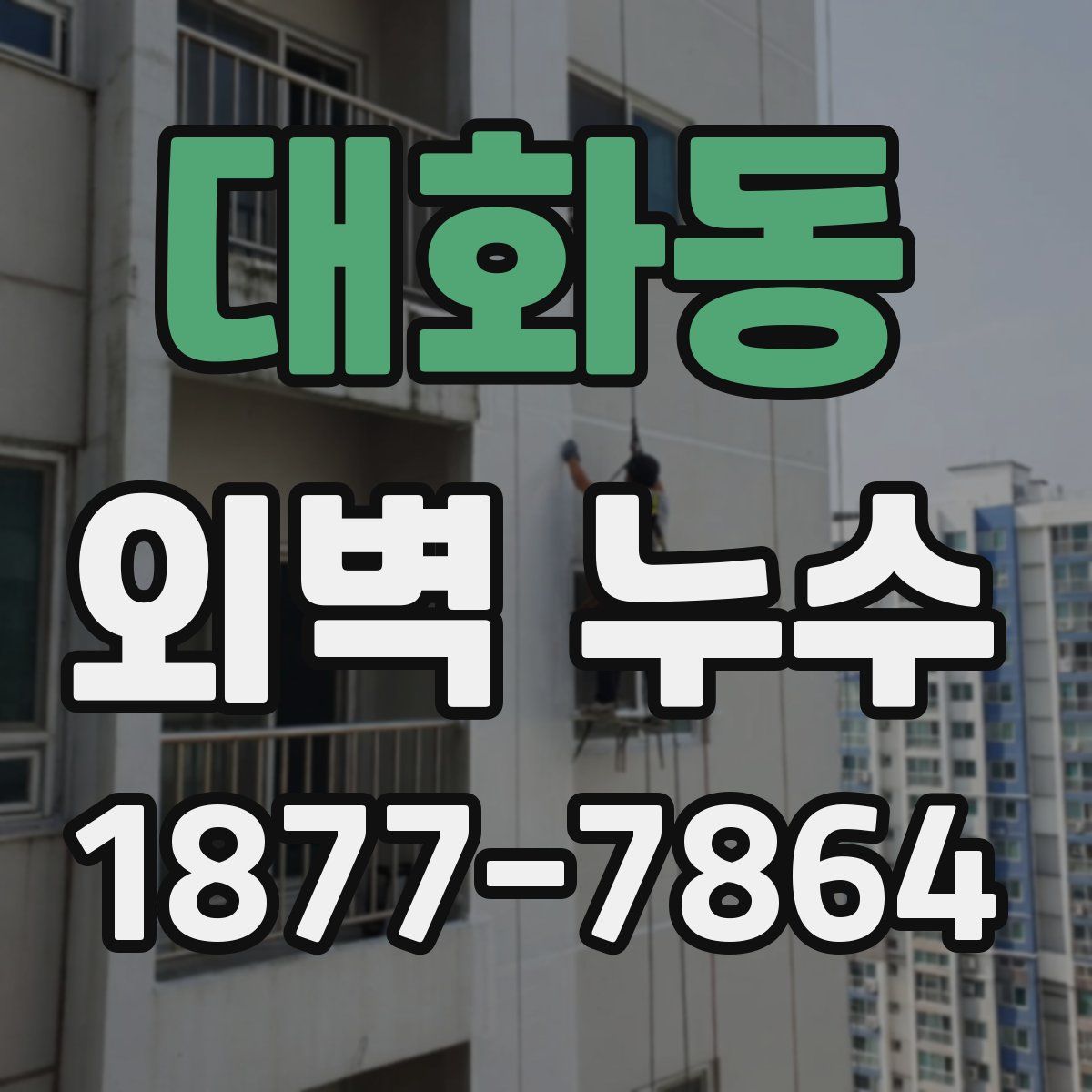 대화동 외벽 누수