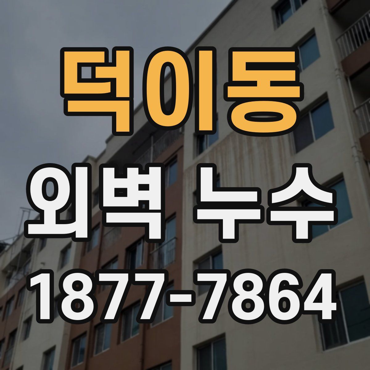 덕이동 외벽 누수