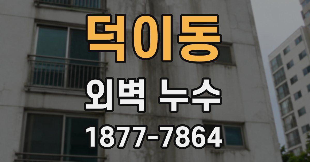 덕이동 외벽 누수
