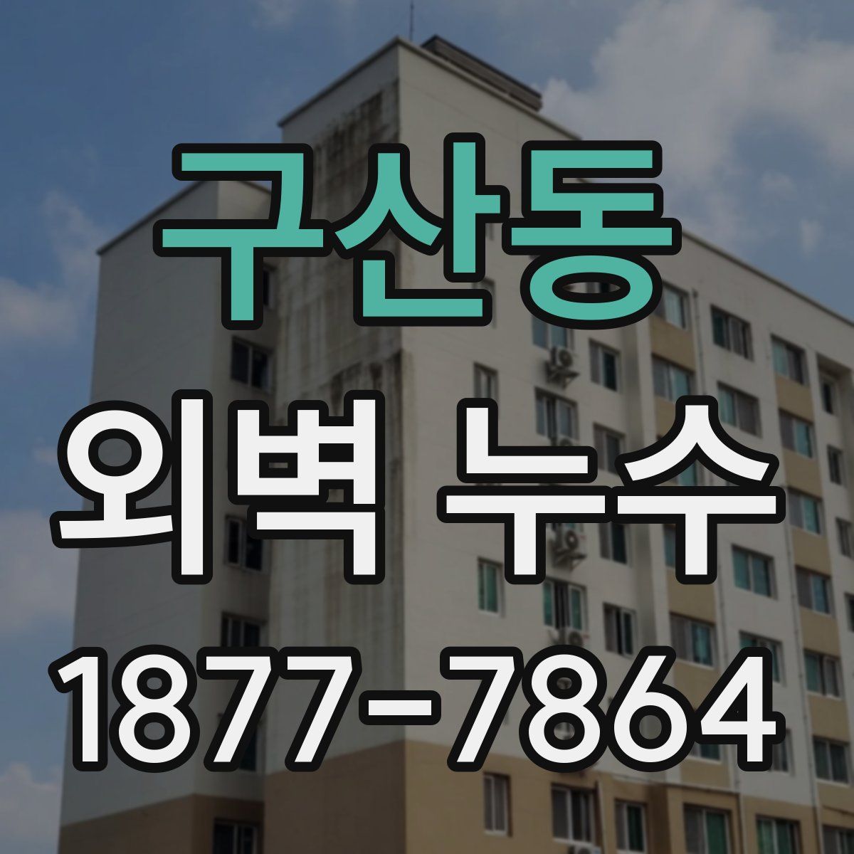 구산동 외벽 누수