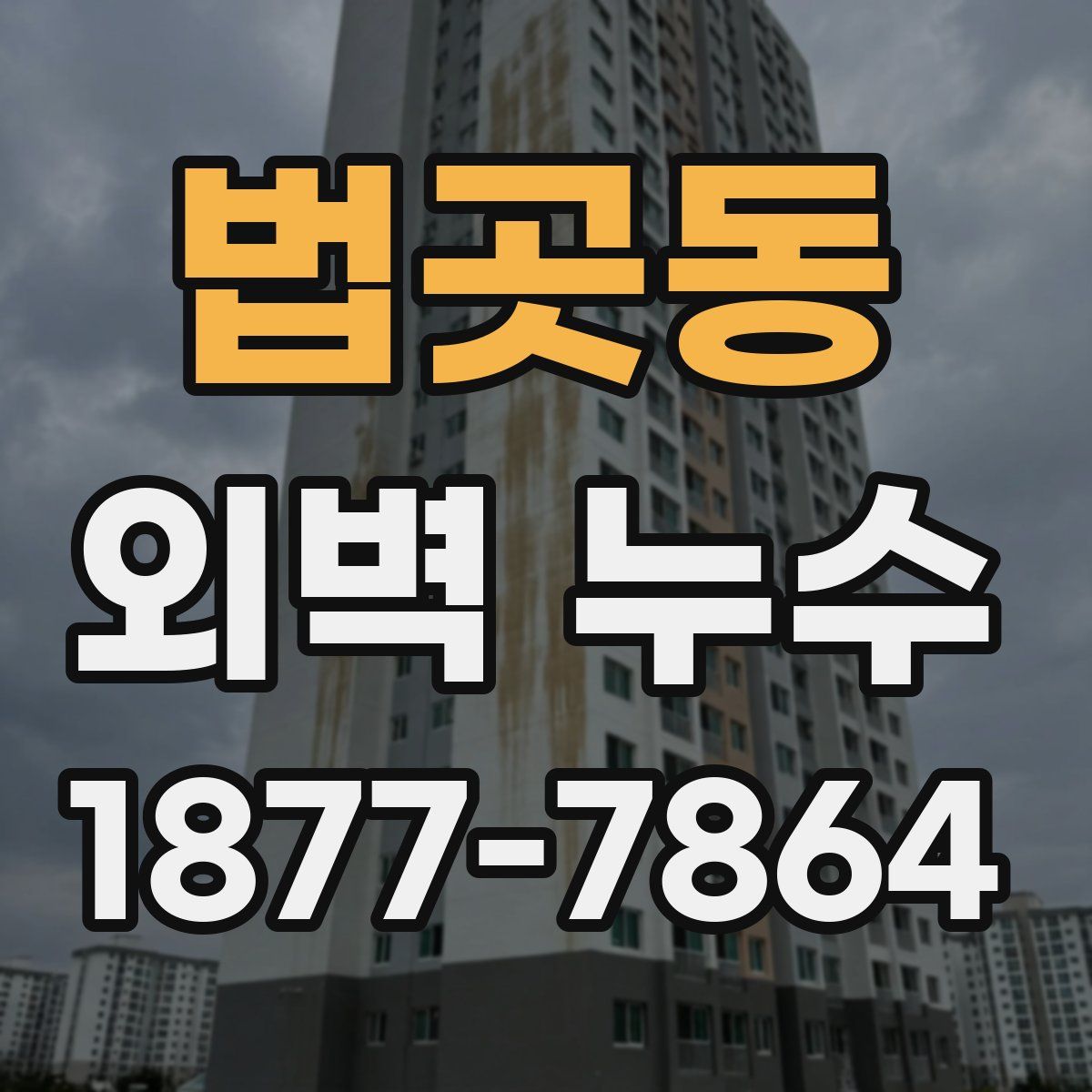 법곳동 외벽 누수