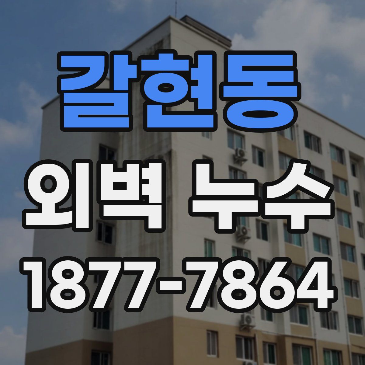 갈현동 외벽 누수