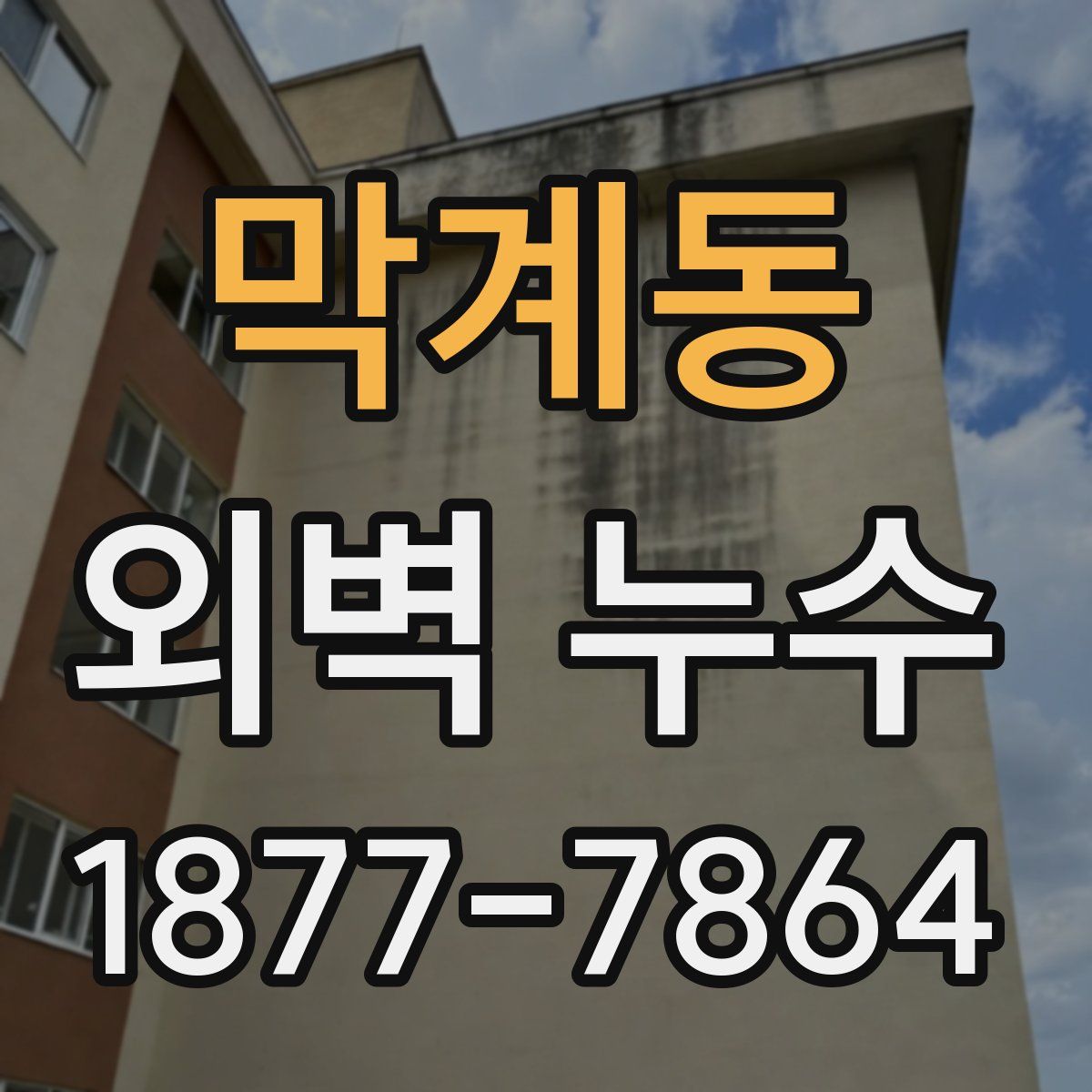 막계동 외벽 누수