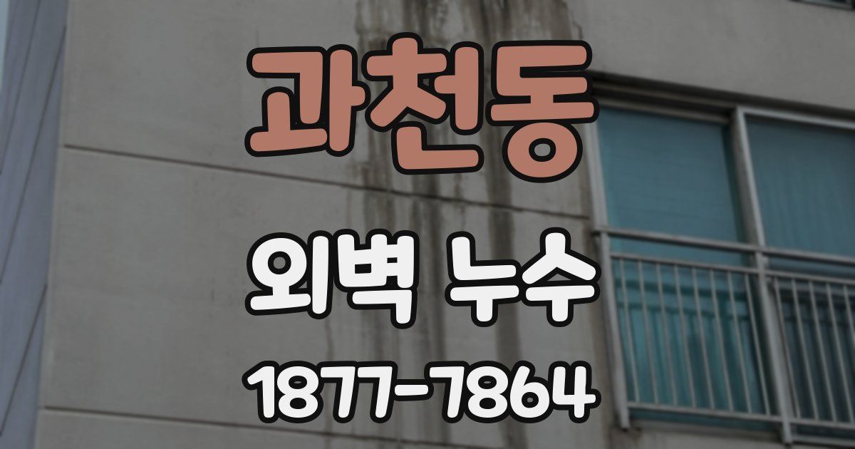 과천동 외벽 누수