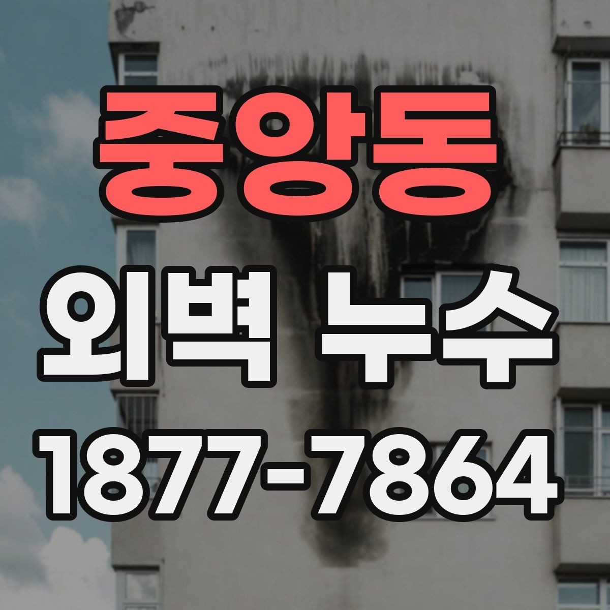 중앙동 외벽 누수 의심될 때 체크할 포인트