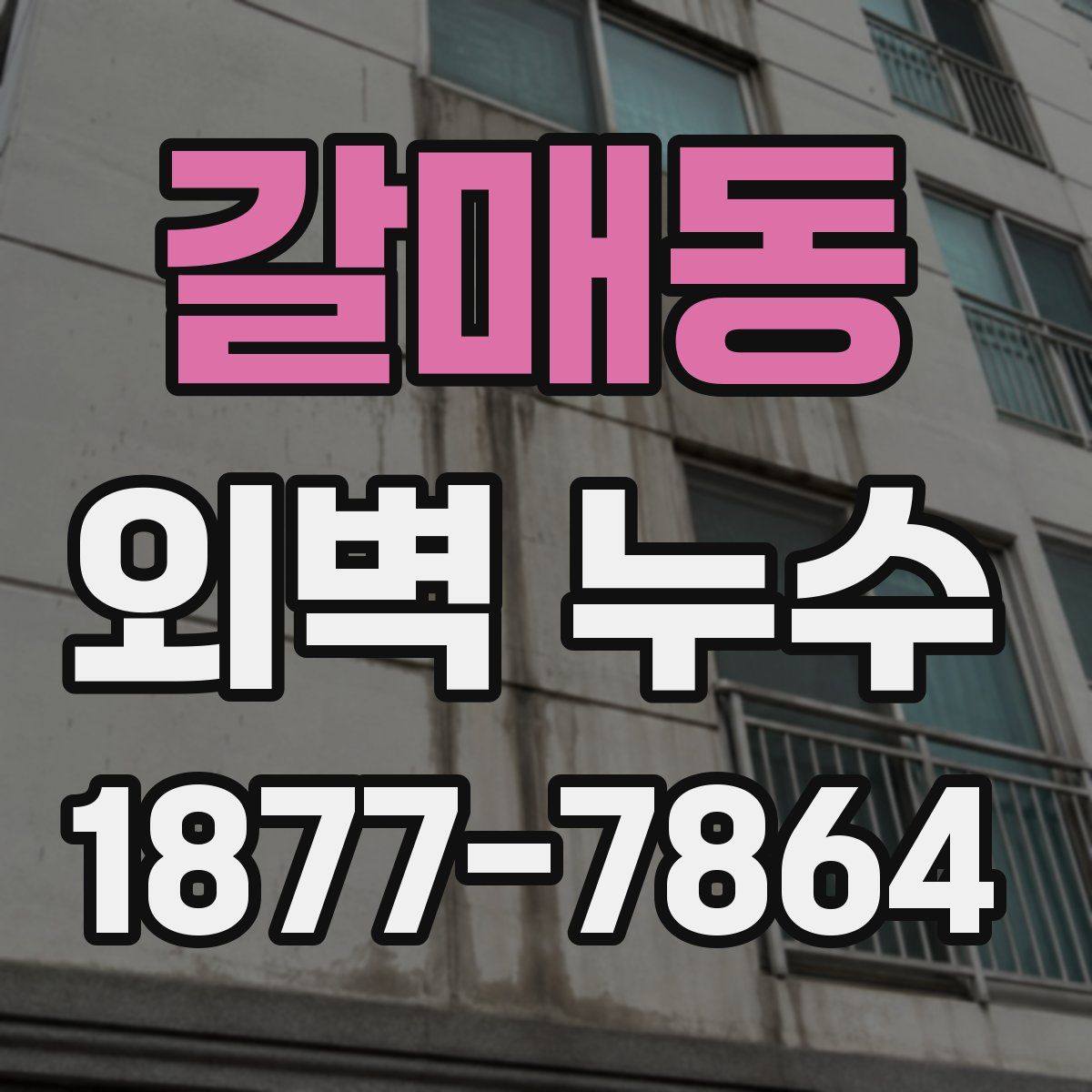 갈매동 외벽 누수