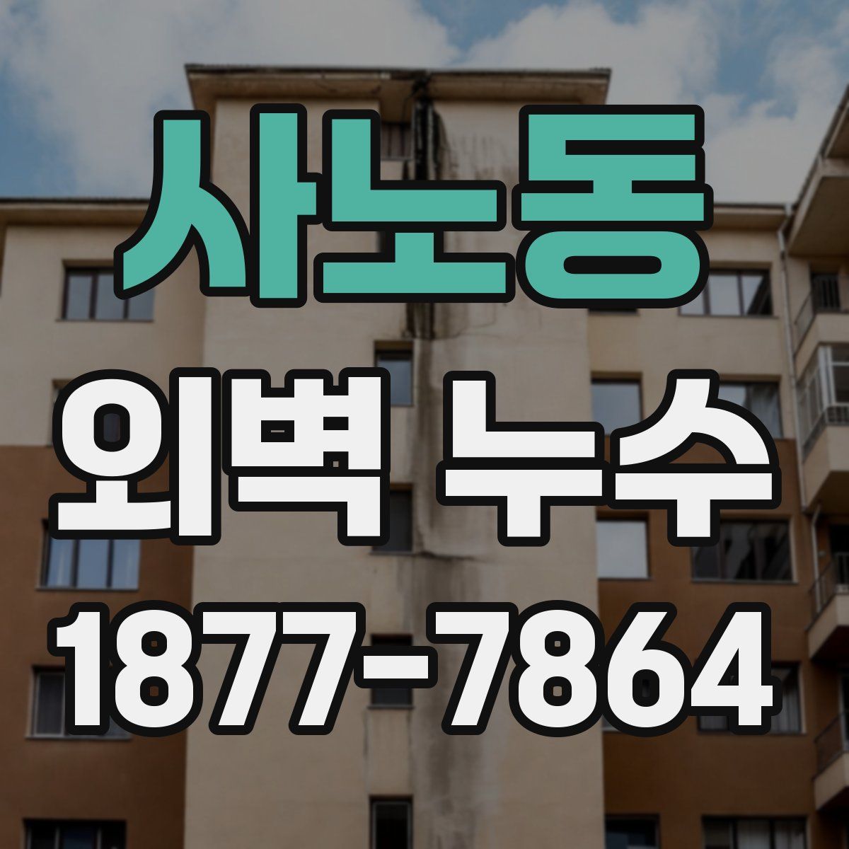사노동 외벽 누수