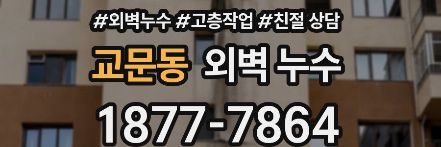 교문동 외벽 누수