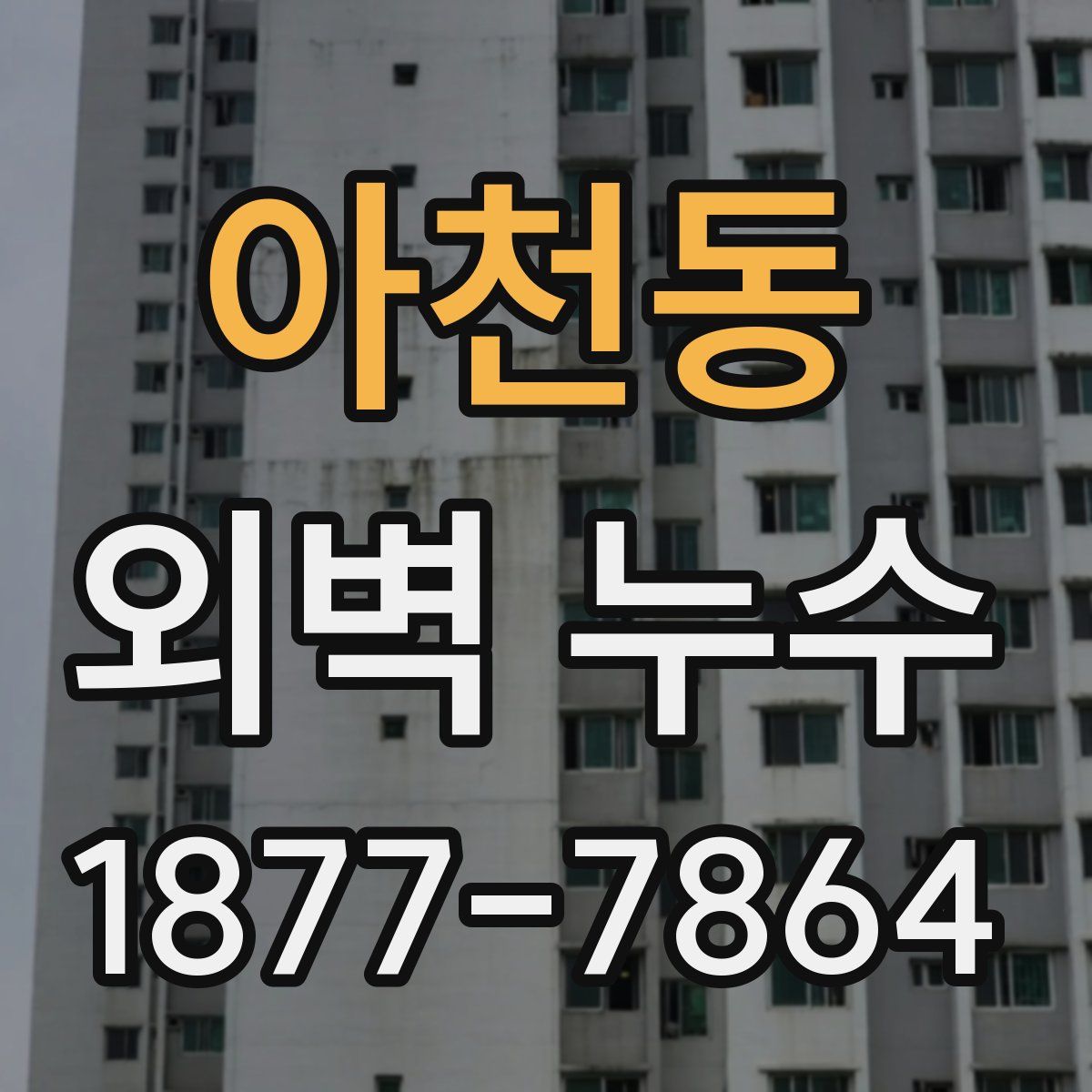 아천동 외벽 누수