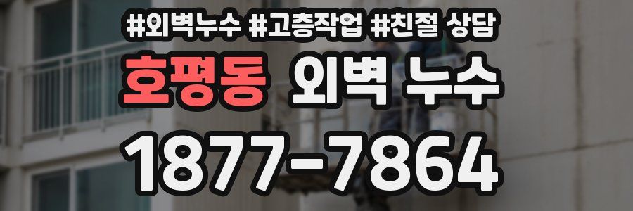 호평동 외벽 누수