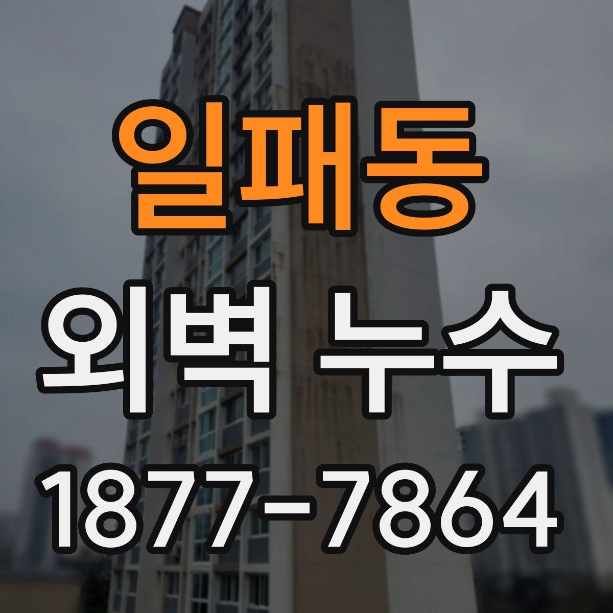 일패동 외벽 누수