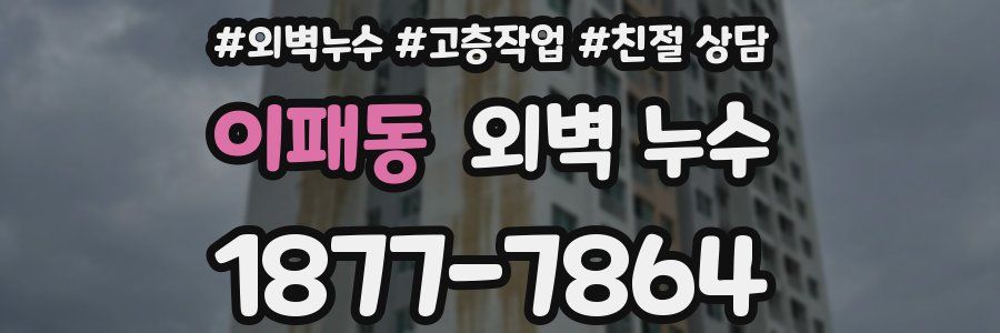 이패동 외벽 누수