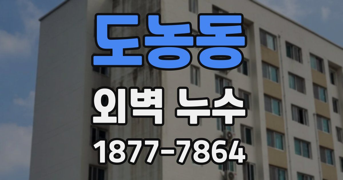 도농동 외벽 누수