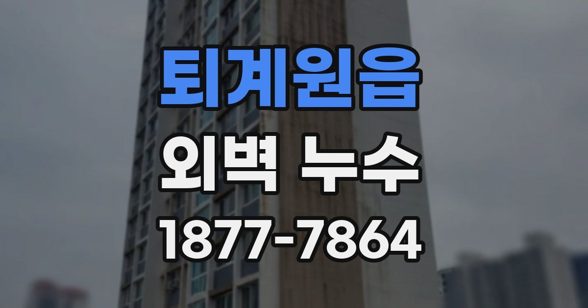 퇴계원읍 외벽 누수