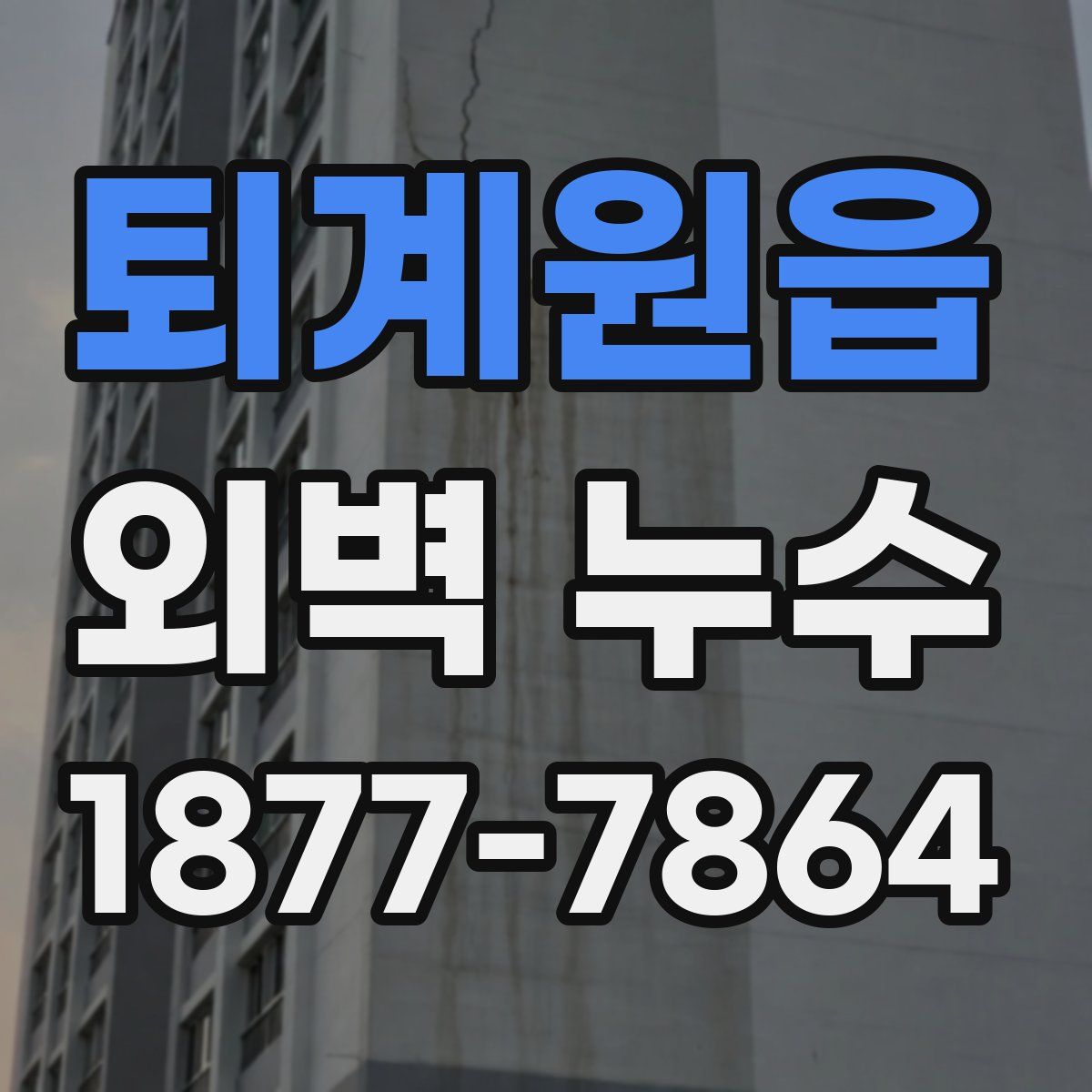 퇴계원읍 외벽 누수