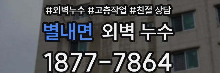 별내면 외벽 누수