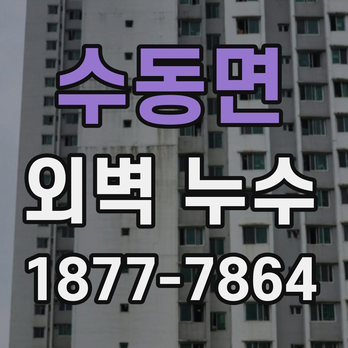 수동면 외벽 누수