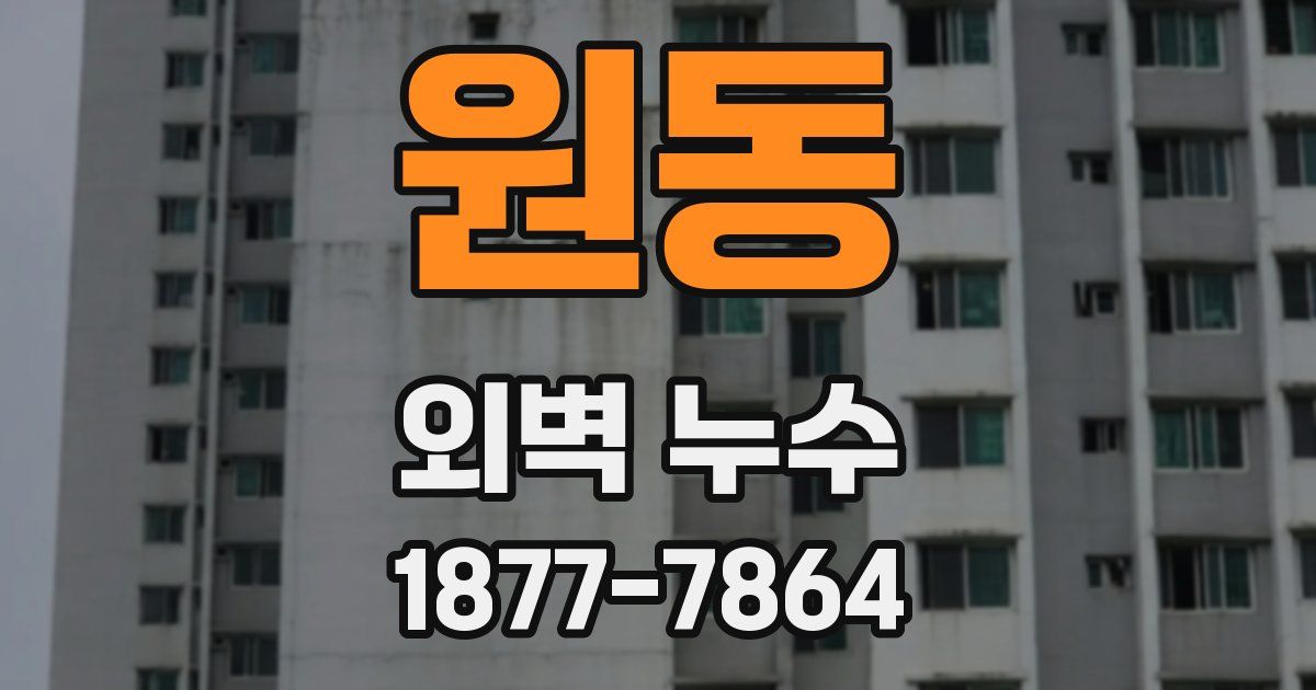 원동 외벽 누수