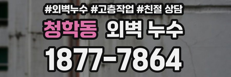 청학동 외벽 누수