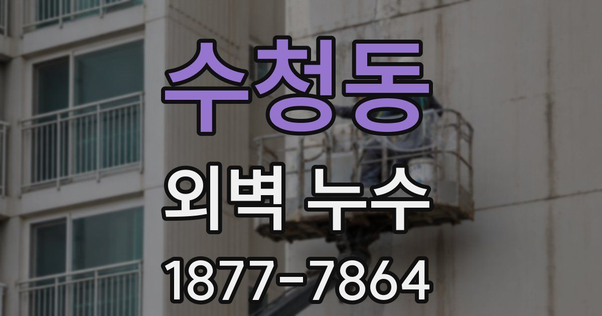 수청동 외벽 누수