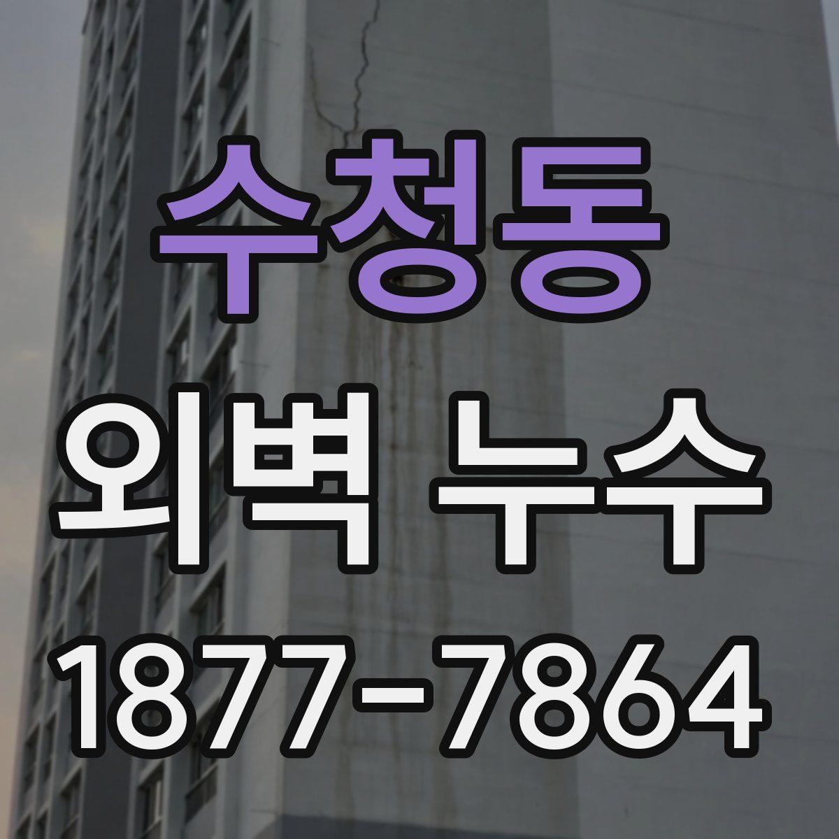 수청동 외벽 누수