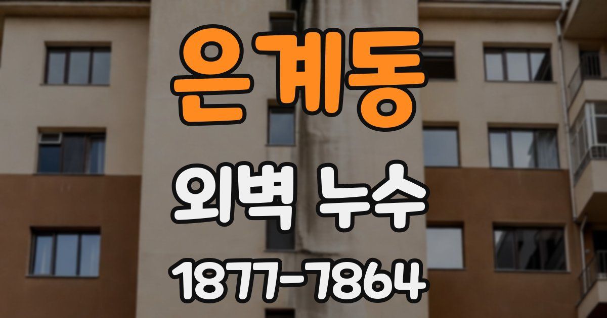 은계동 외벽 누수
