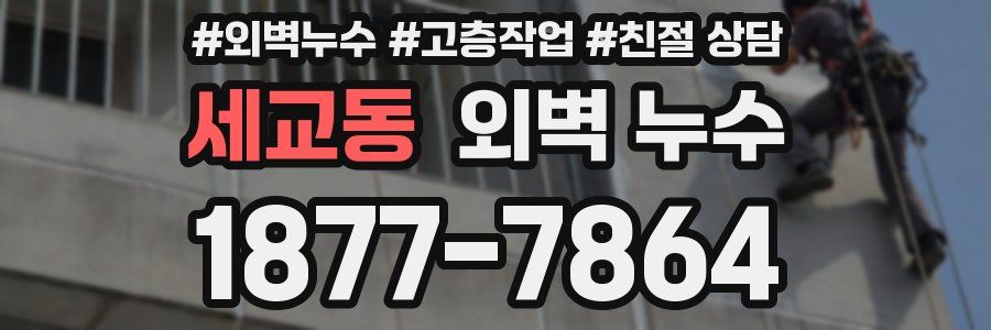 세교동 외벽 누수