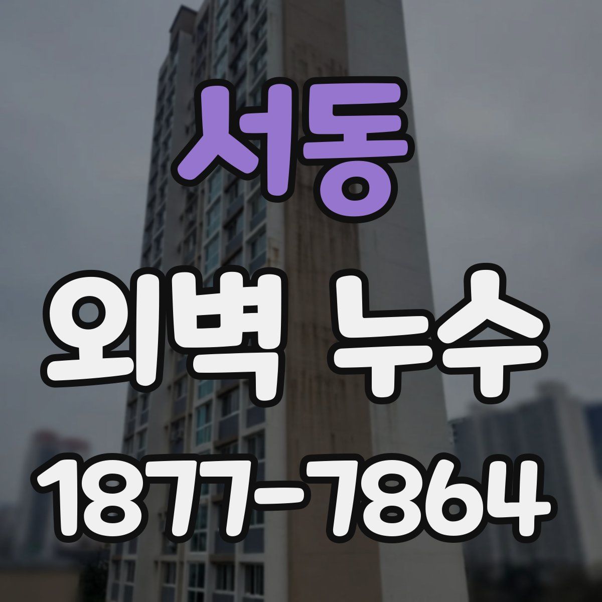 서동 외벽 누수