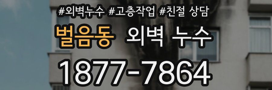 벌음동 외벽 누수